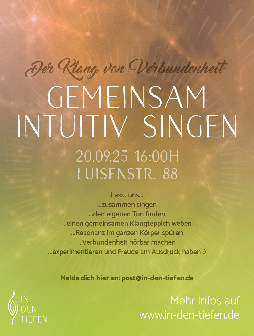 Der Klang von Verbundenheit - Intuitiv gemeinsam Singen